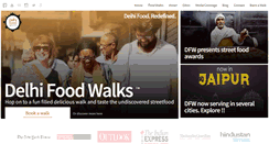 Desktop Screenshot of delhifoodwalks.com