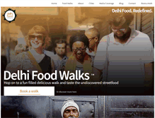 Tablet Screenshot of delhifoodwalks.com